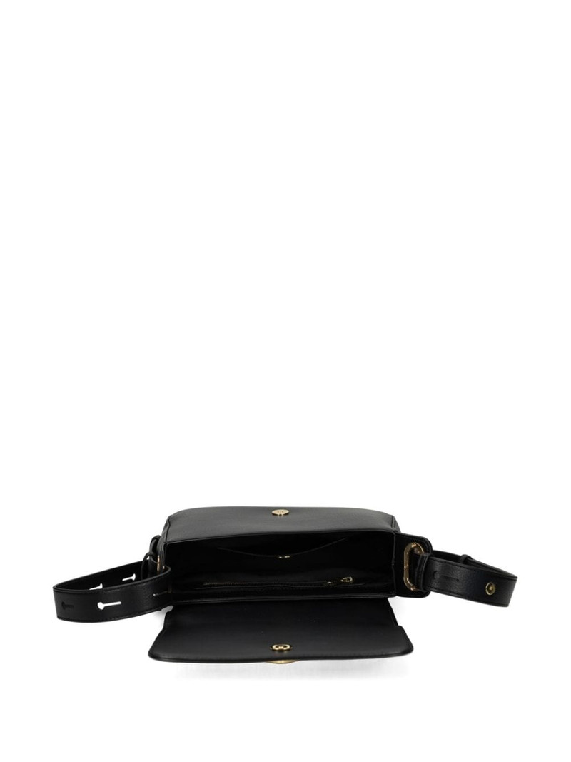 logo-plaque faux-leather shoulder bag 5