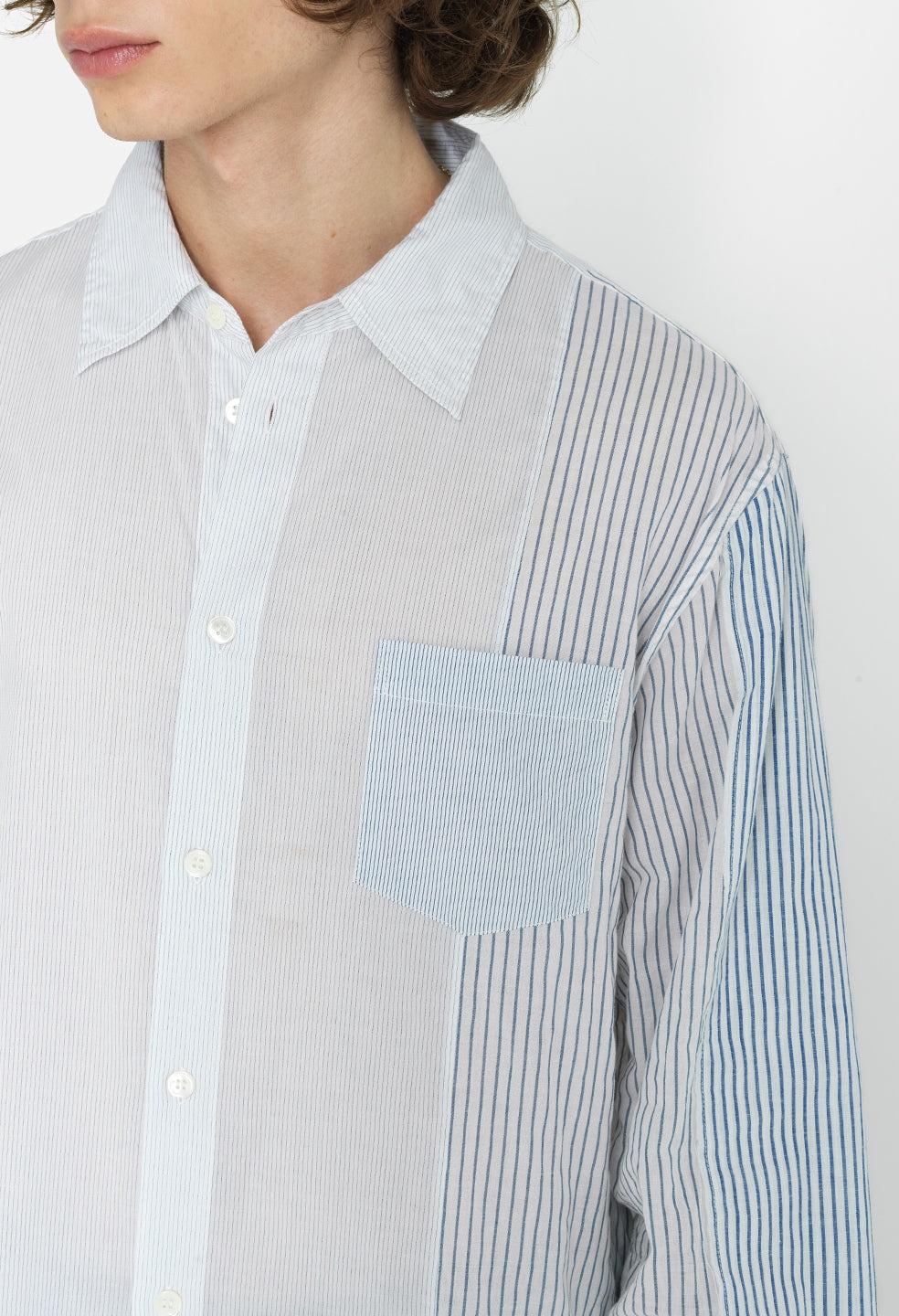 PANELED BUTTON UP - 7