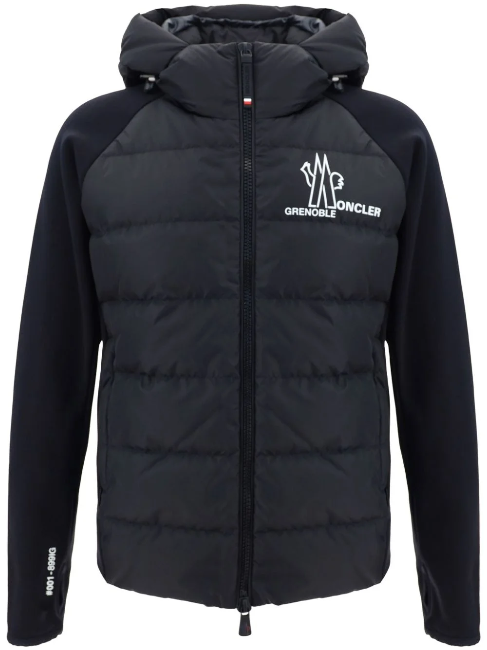 logo-print padded jacket - 1