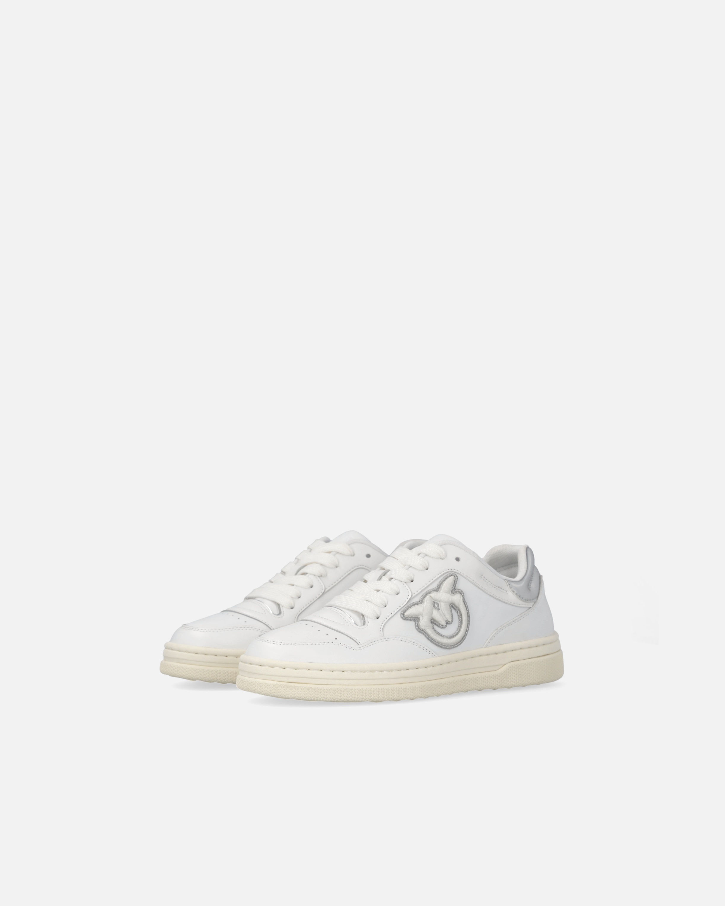 LEATHER TENNIS SHOES WITH METALLIC DETAILS - 6