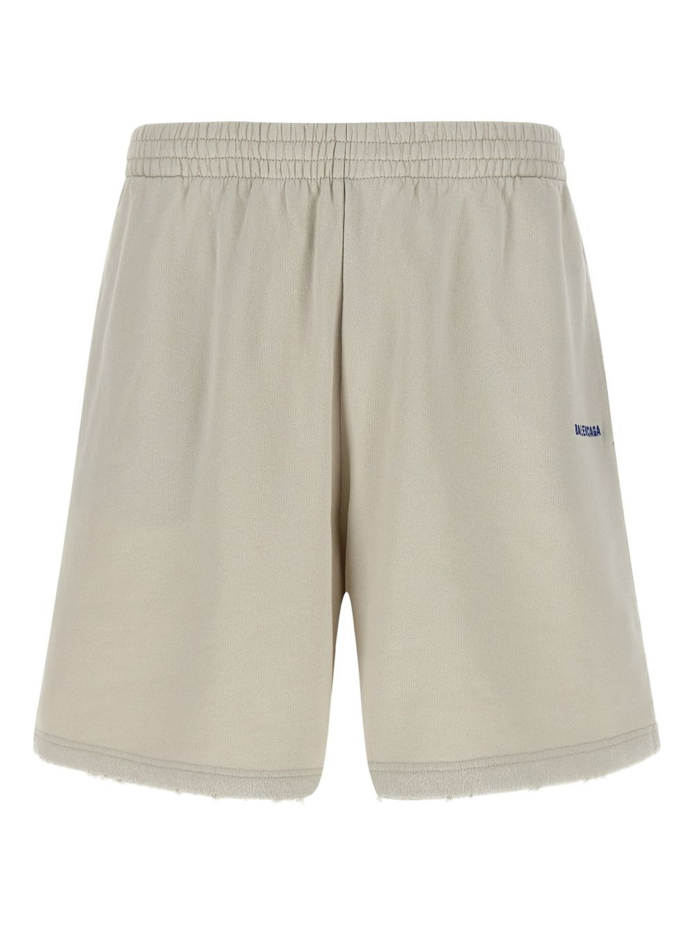 embroidered fleece shorts - 1