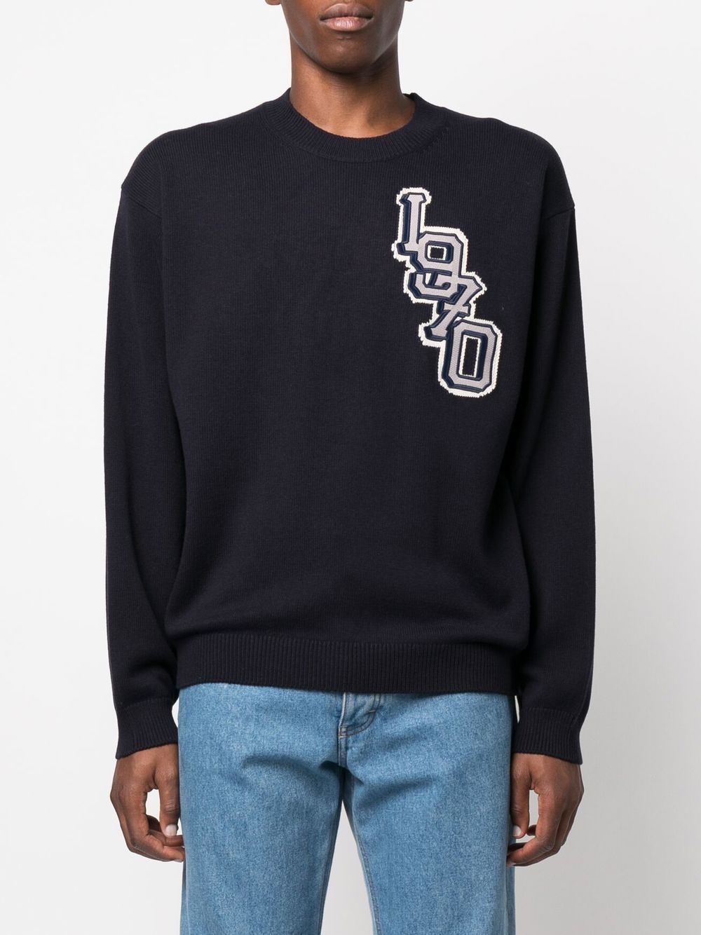 Varsity logo knitted jumper - 3