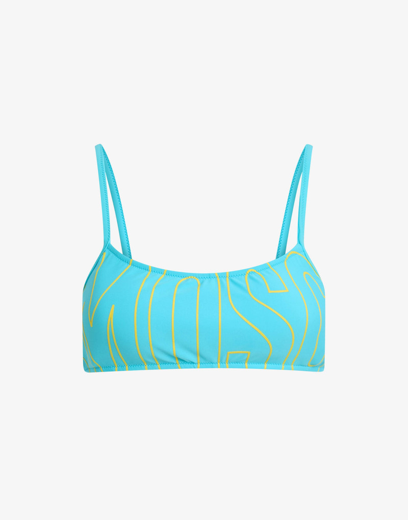 PRINTED BANDEAU BIKINI TOP 3
