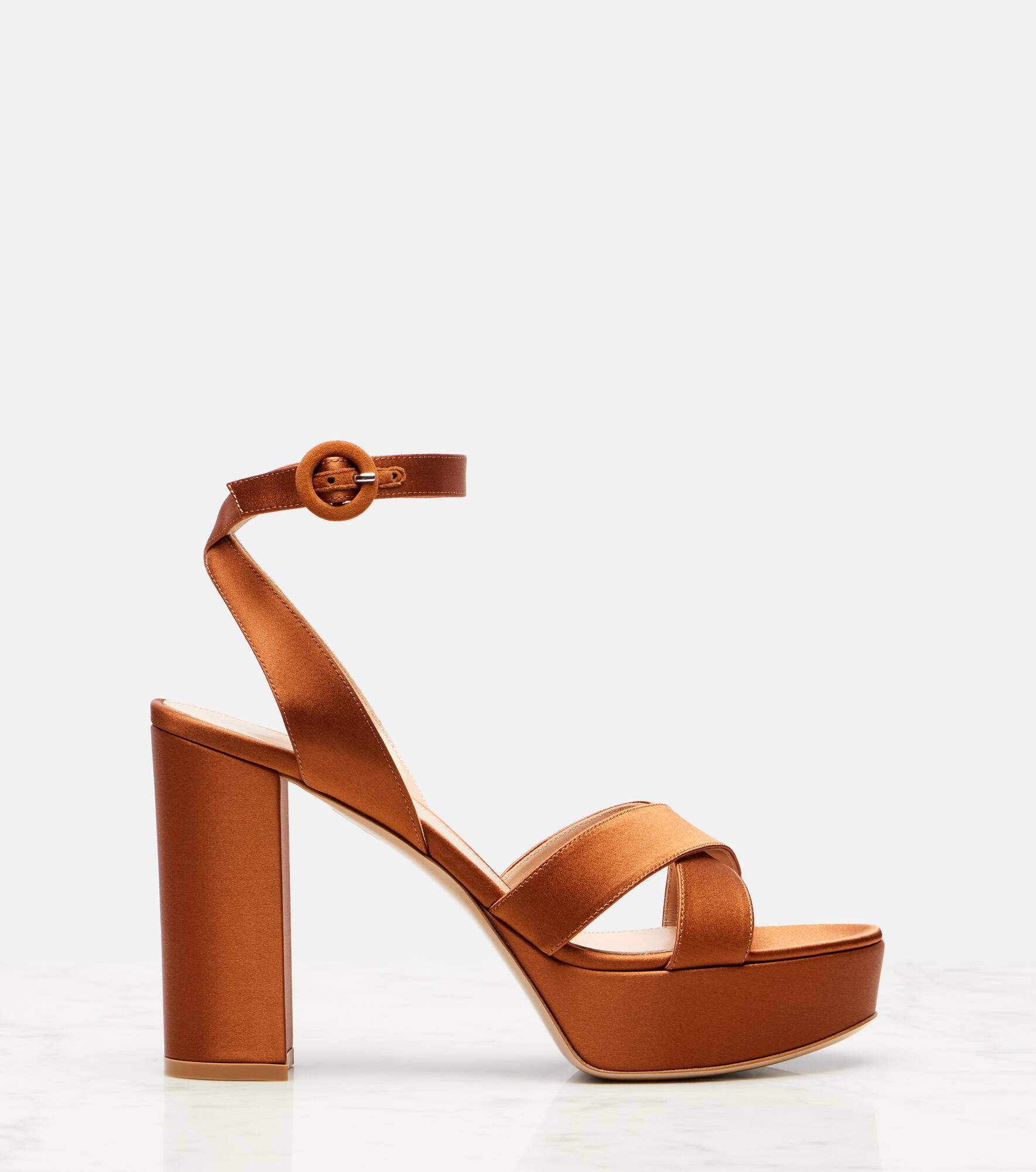 Sabrina satin crêpe platform sandals - 4