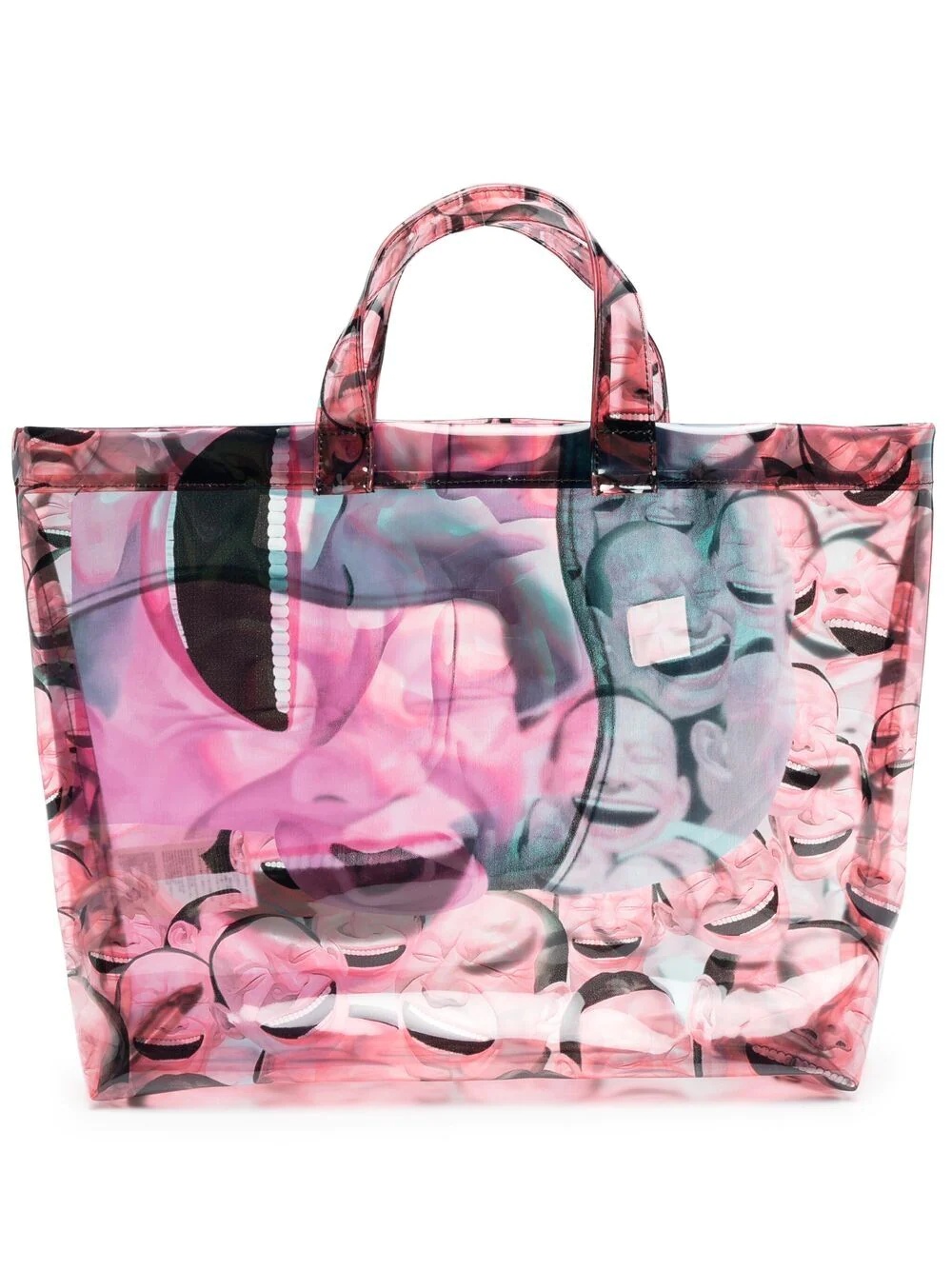 face-print tote bag - 1