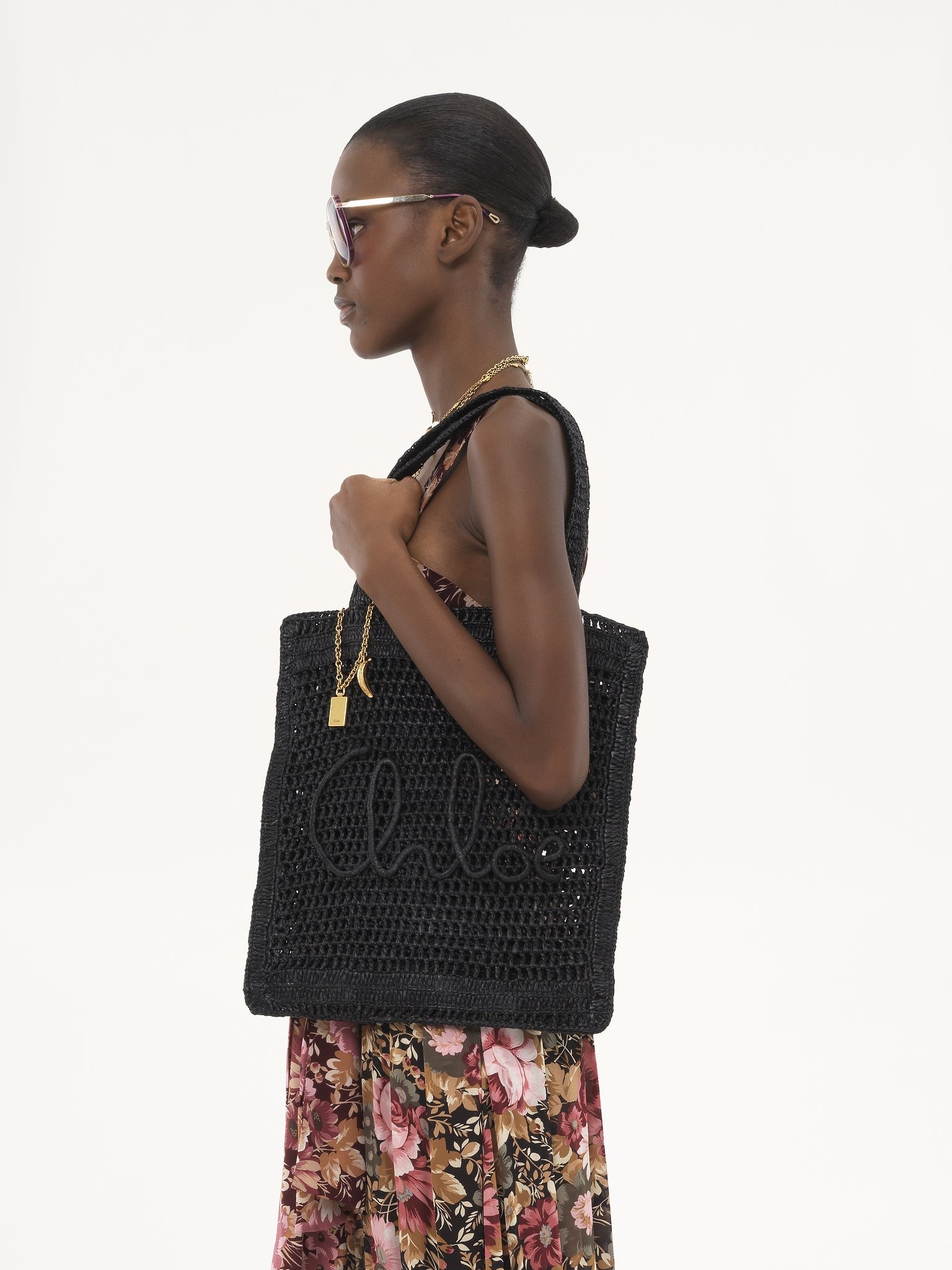 SUMMER BANANA TOTE BAG IN RAFFIA - 2