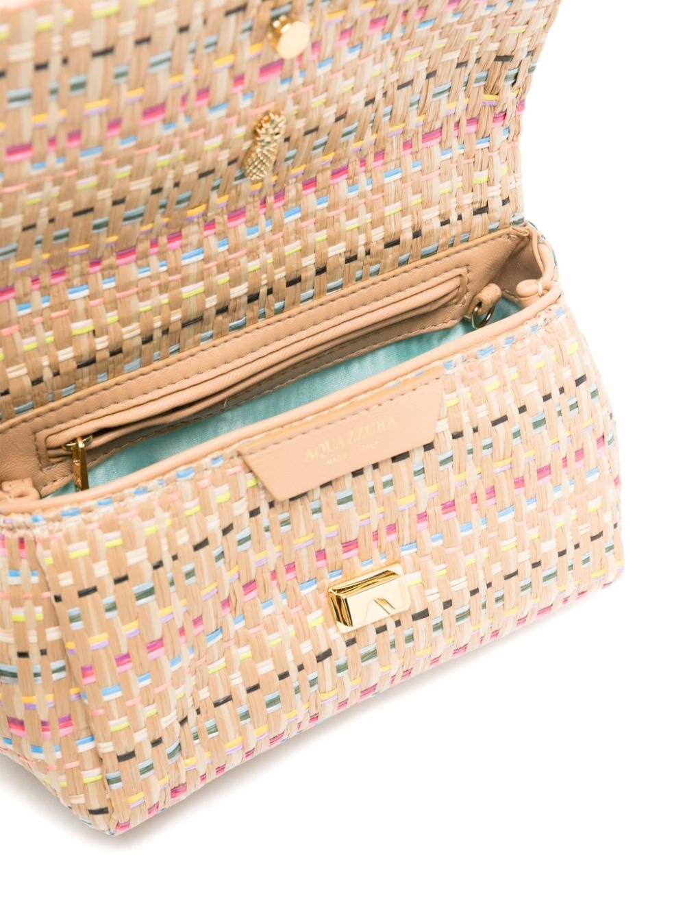 mini Twist raffia clutch bag - 4