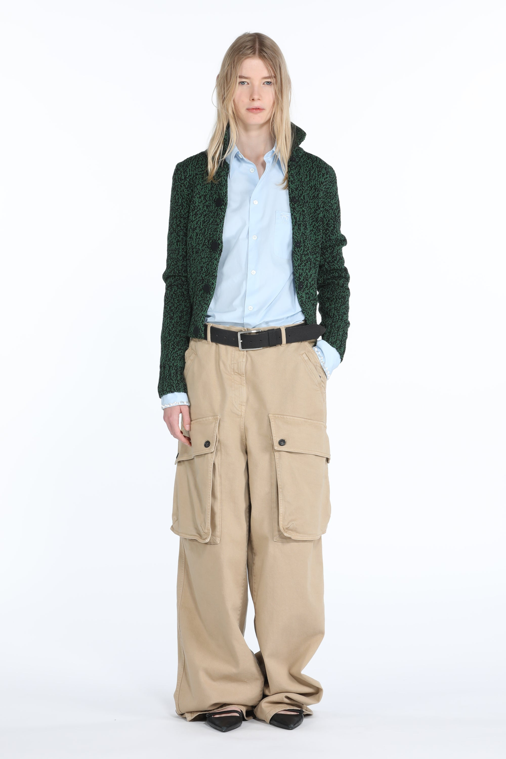 MÉLANGE-KNIT CARDIGAN - 4
