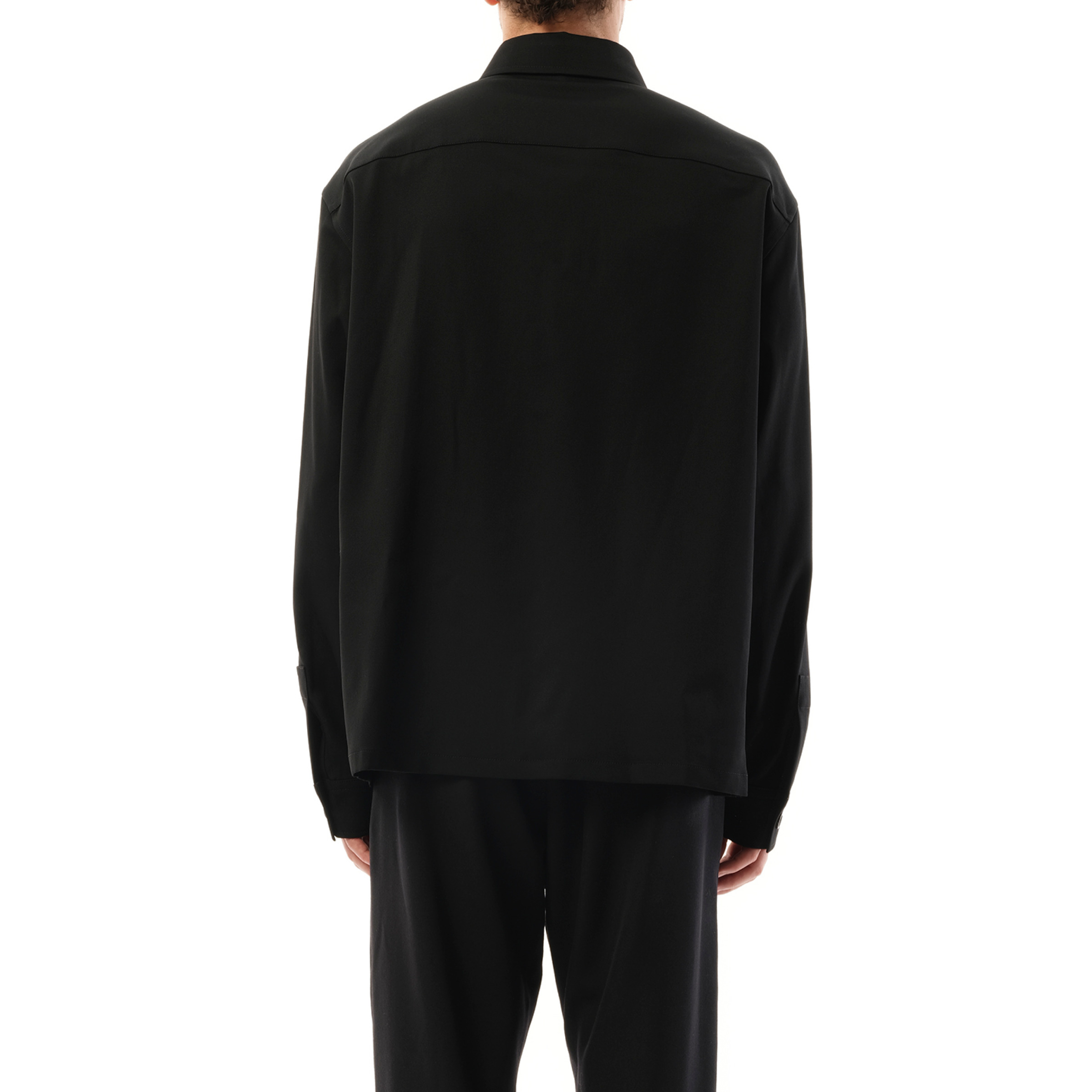 Tシャツ・カットソー BALMAIN SS25 COUTURE LABEL GDP OVERSHIRT (EH1HS391 WB010PA) Balmain Couture Label GDP Overshirt in Black | marais