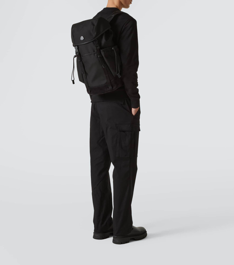 Moncler Leather-trimmed backpack outlook