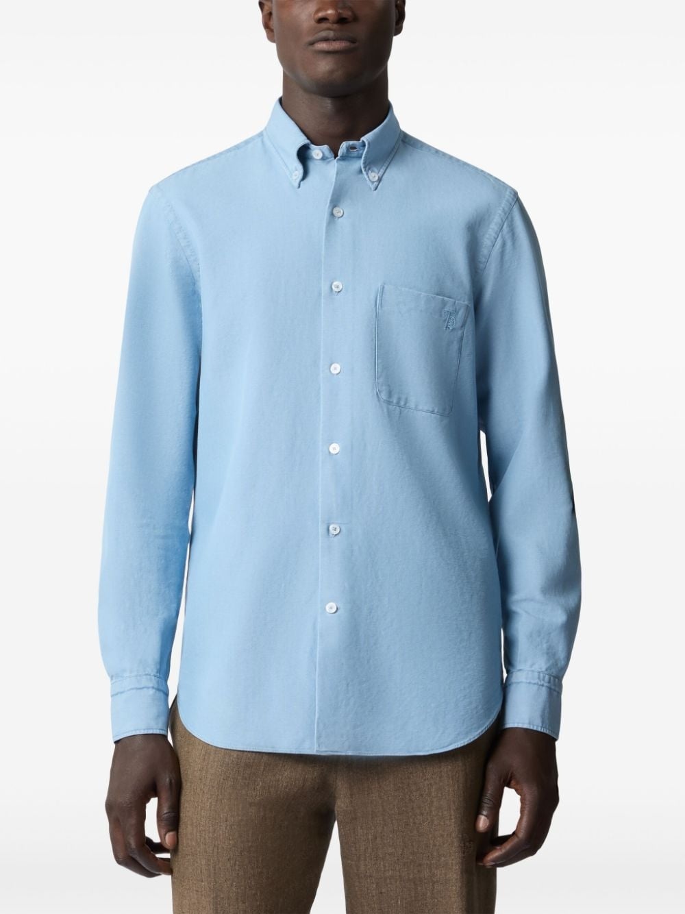 embroidered-logo shirt - 2