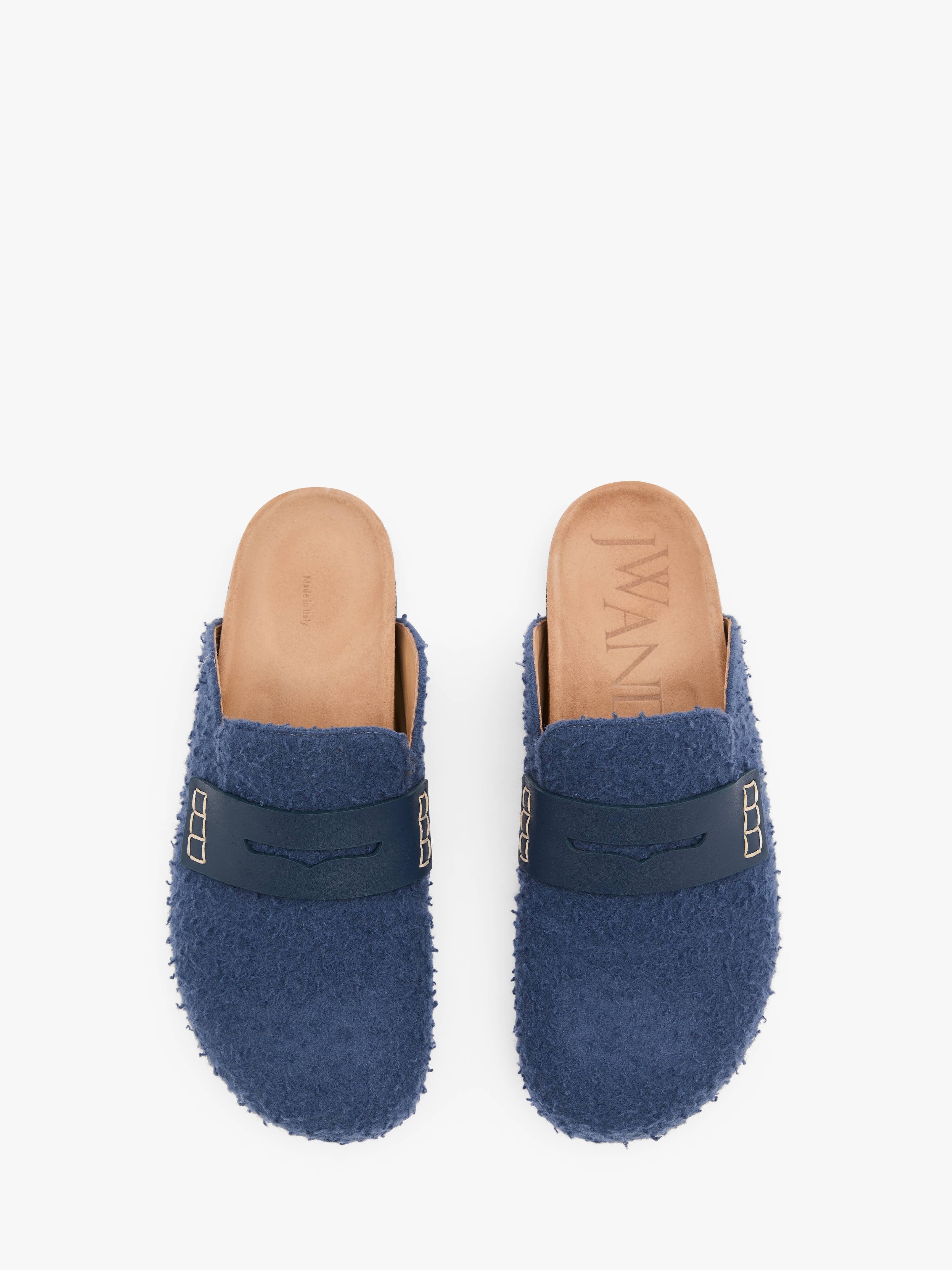 FELT LOAFER MULES - 4