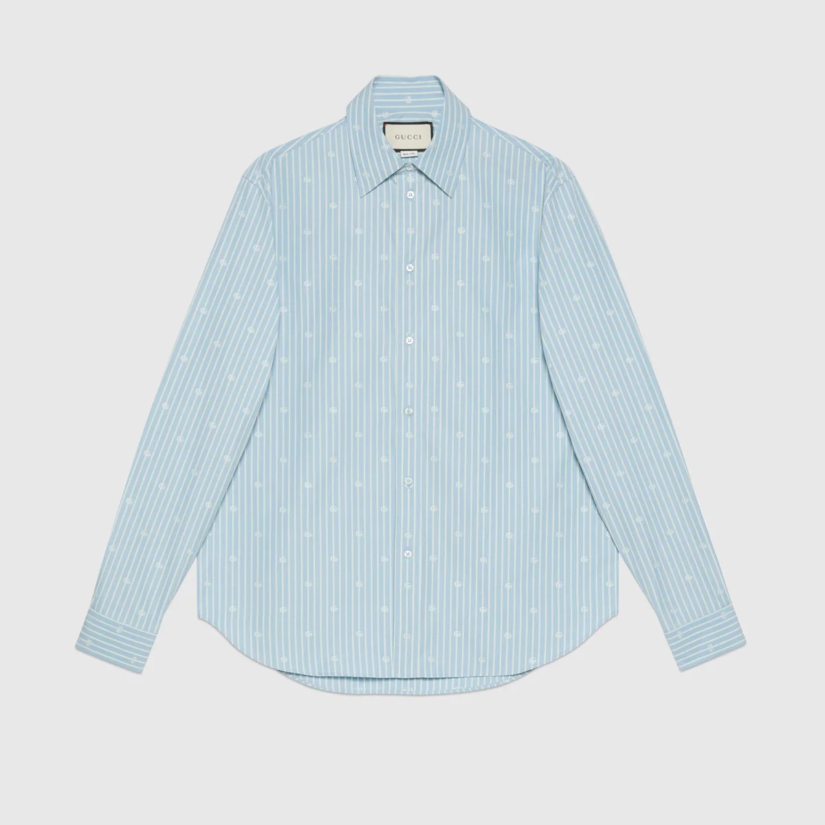 GG stripe fil coupé cotton shirt - 1