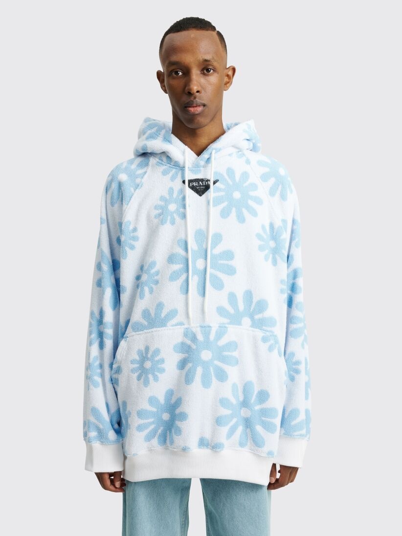 PRADA Jacquard Terrycloth Hoodie