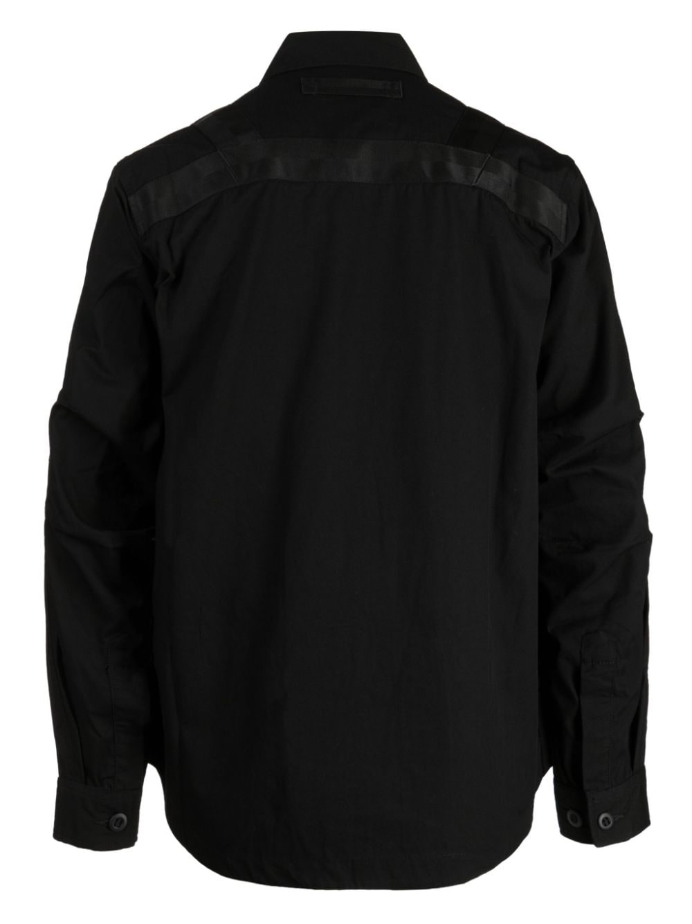 tape-detail shirt jacket - 2