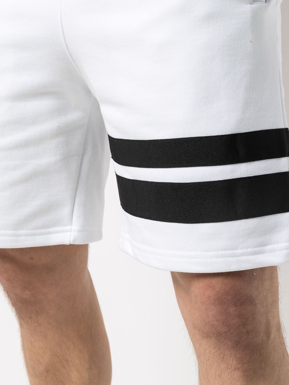 stripe-detail jogger shorts - 5