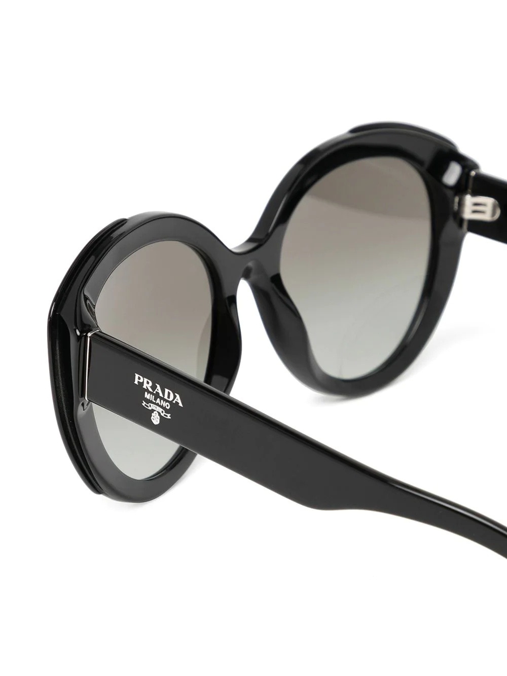 logo-print oval-frame sunglasses - 3