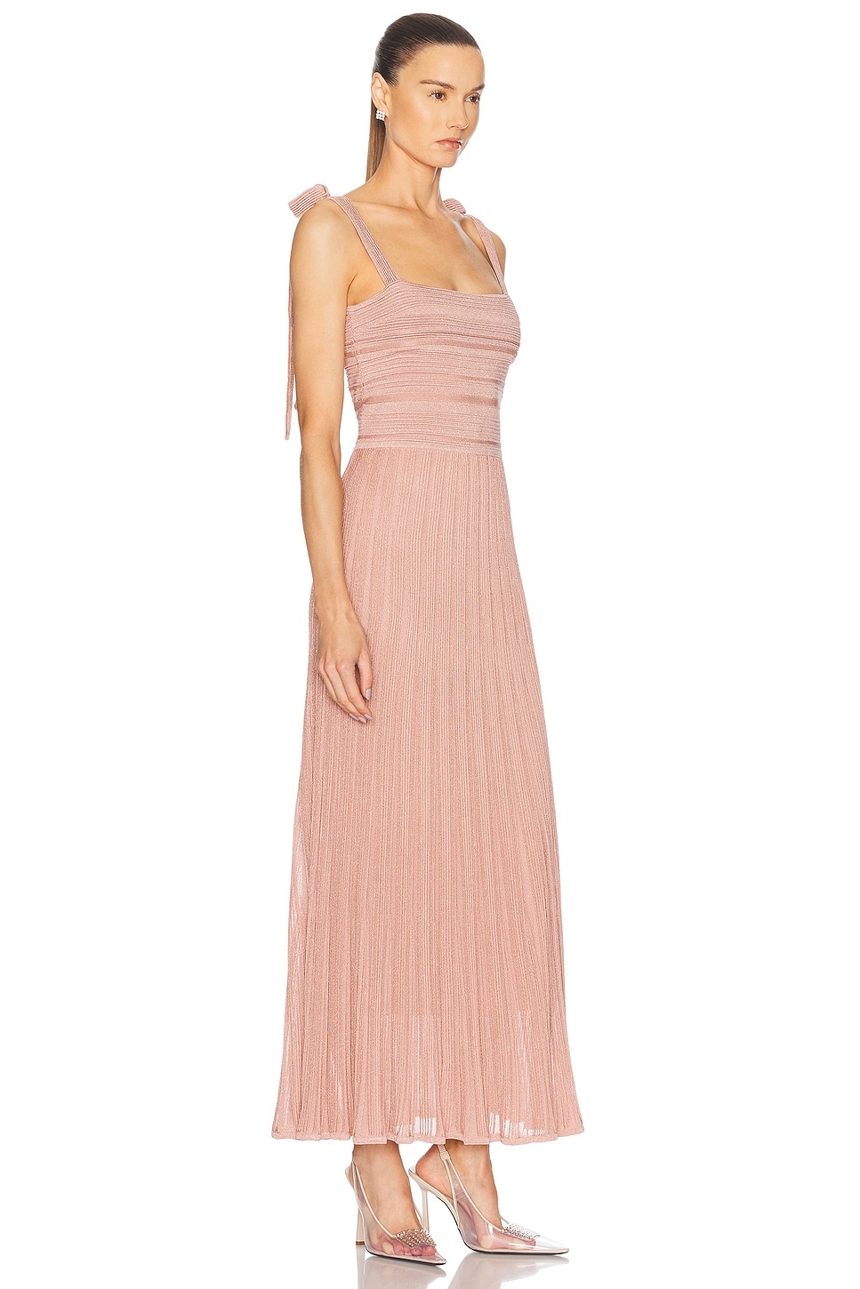Lucky Metallic Tie Dress - 2