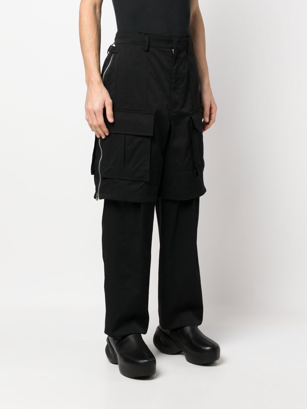straight-leg cargo trousers - 3