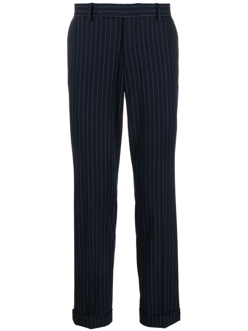 pinstripe slim-leg trousers 1