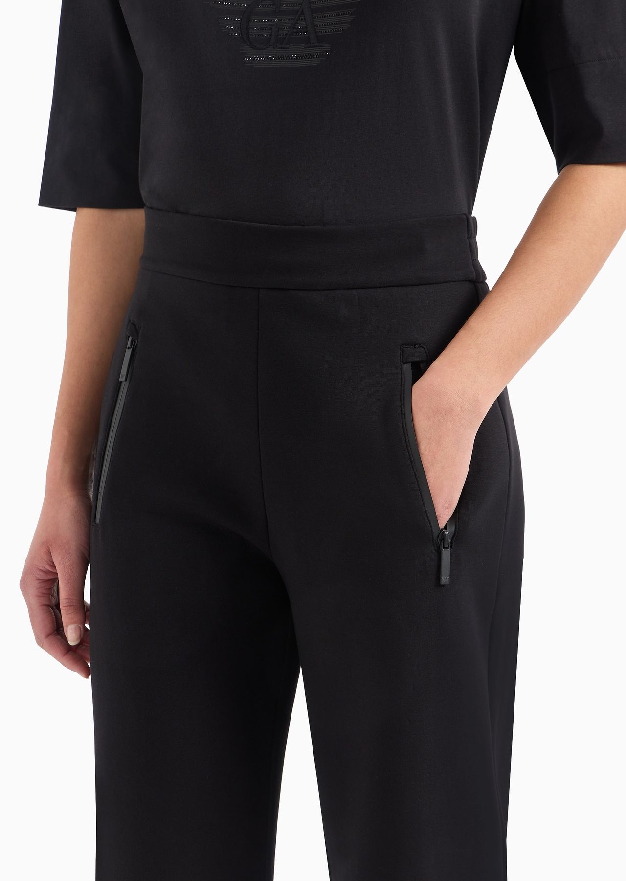 Double jersey trousers with heat-sealed zip - 5