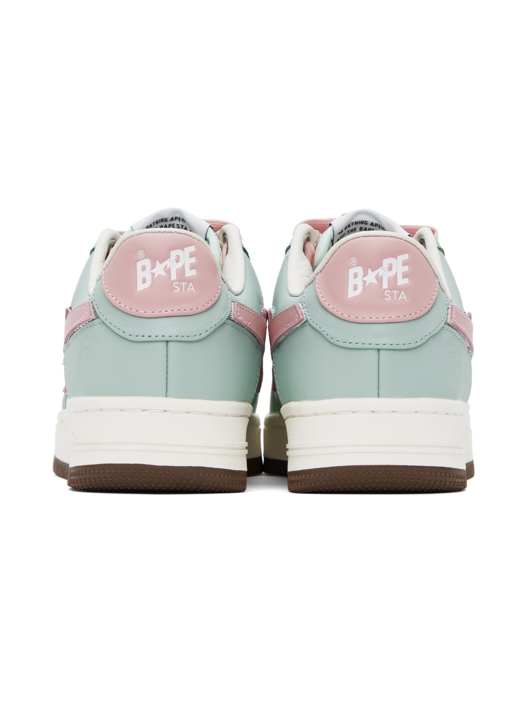 White & Blue Sta #4 Sneakers - 2