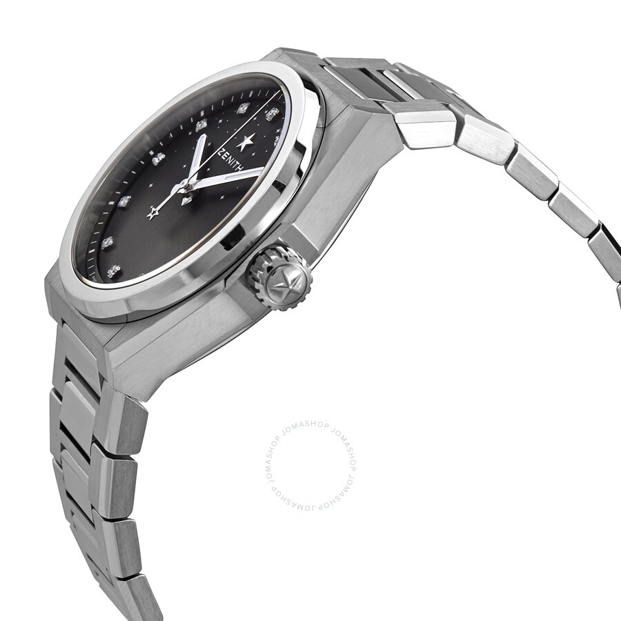 Zenith Defy Midnight Automatic Grey Gradient Diamond Dial Ladies Watch 03.9200.670/02.MI001 - 2
