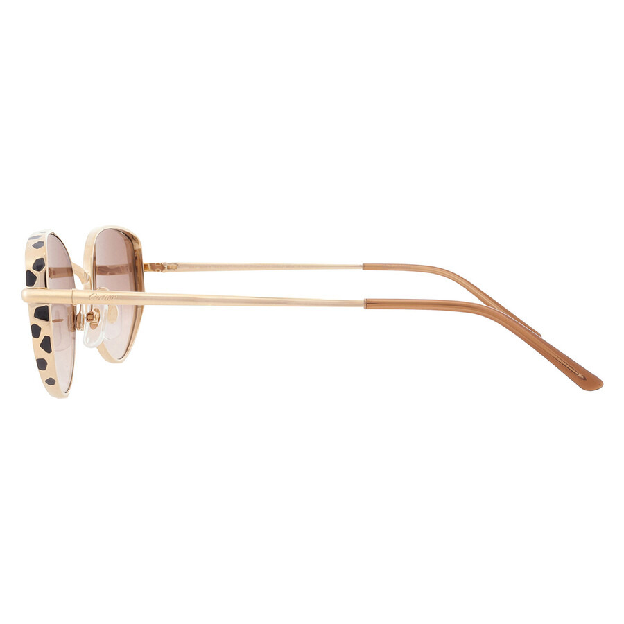 Cartier Panthere de Cartier Brown Cat Eye Ladies Sunglasses CT0300S 002 58 - 4