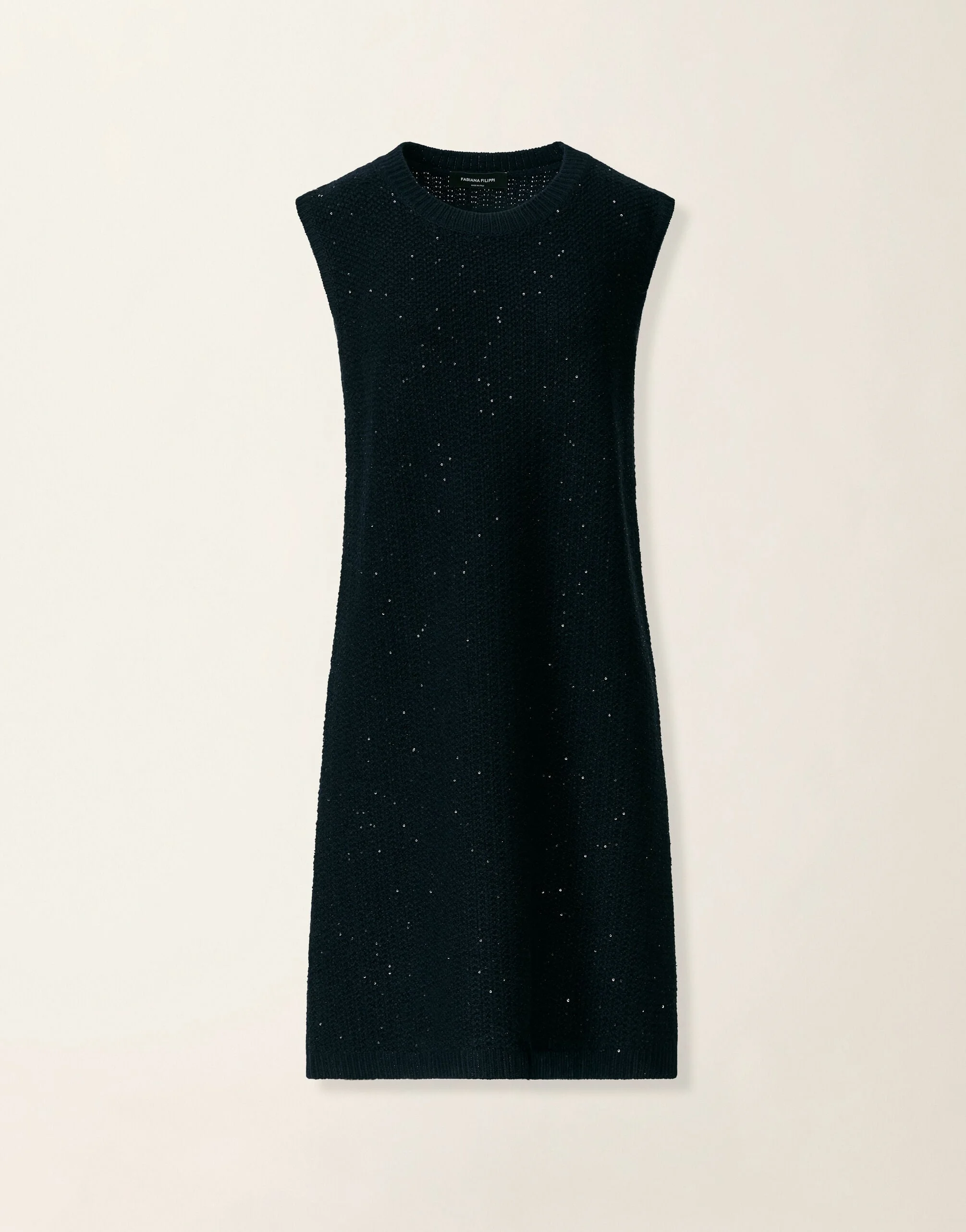 Platinum and sequin dress - 1