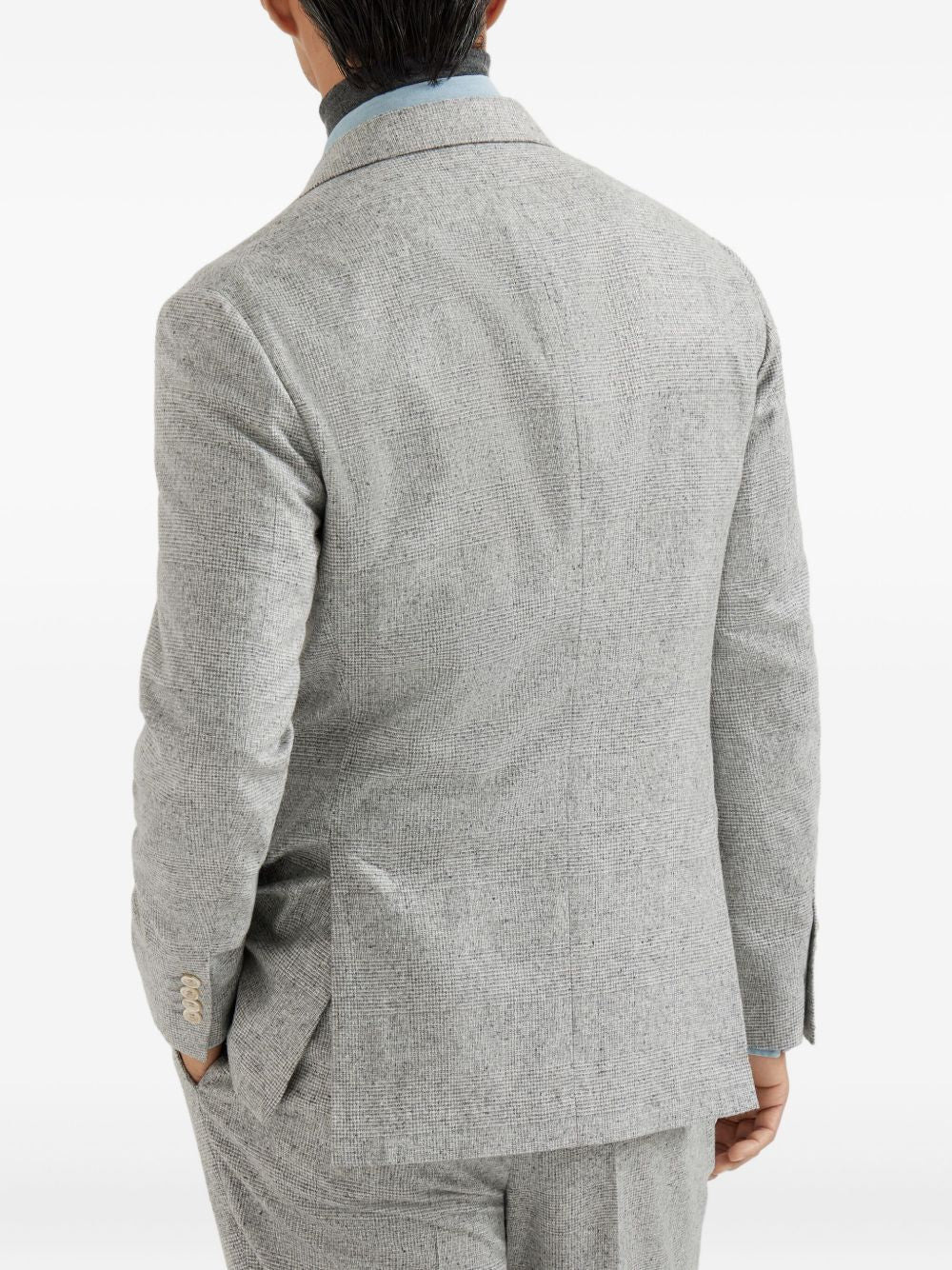 Brunello Cucinelli Men Wool Silk Anch Cashmere Type Jacket - 3