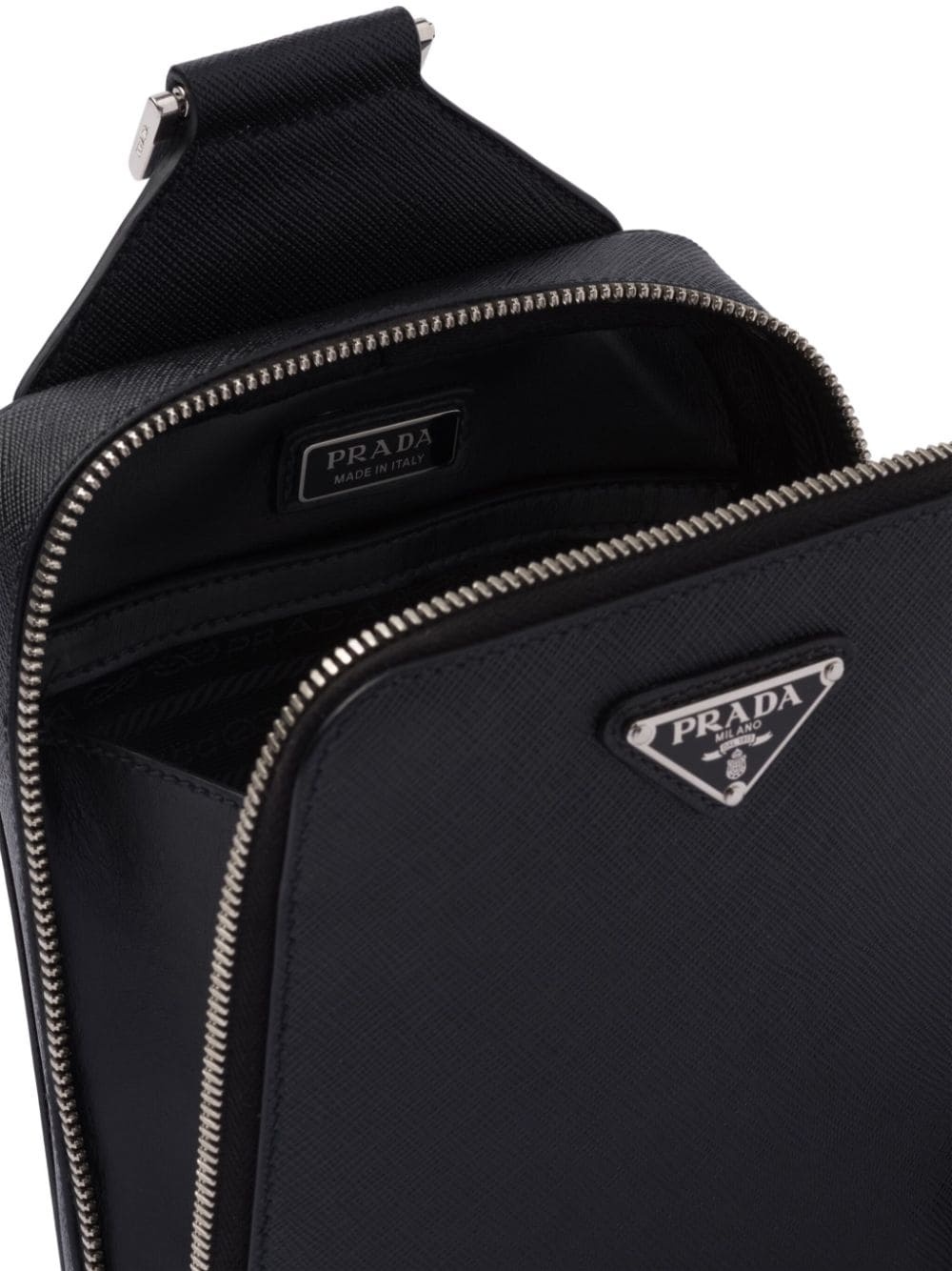Brique leather shoulder bag - 5