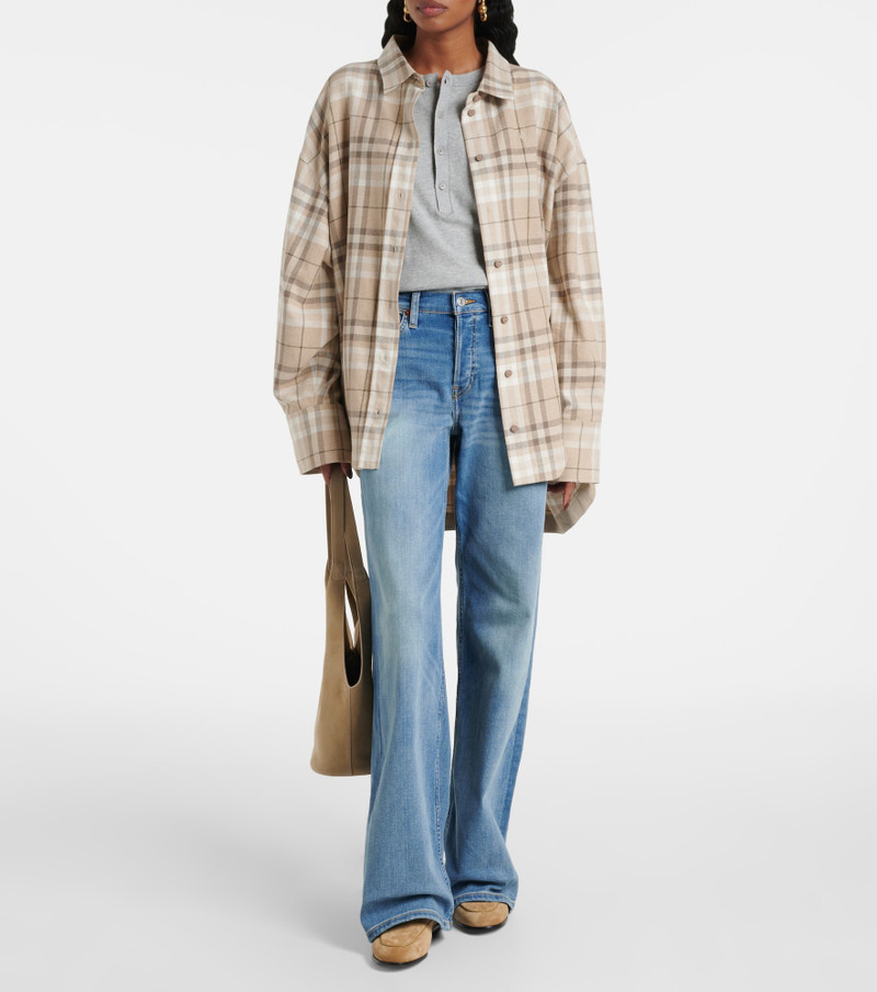 RE/DONE Cotton Stretch mid-rise wide-leg jeans outlook