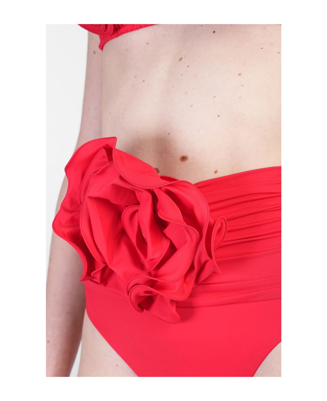 Swim Bottom 01 Beachwear In Red Polyamide - 4