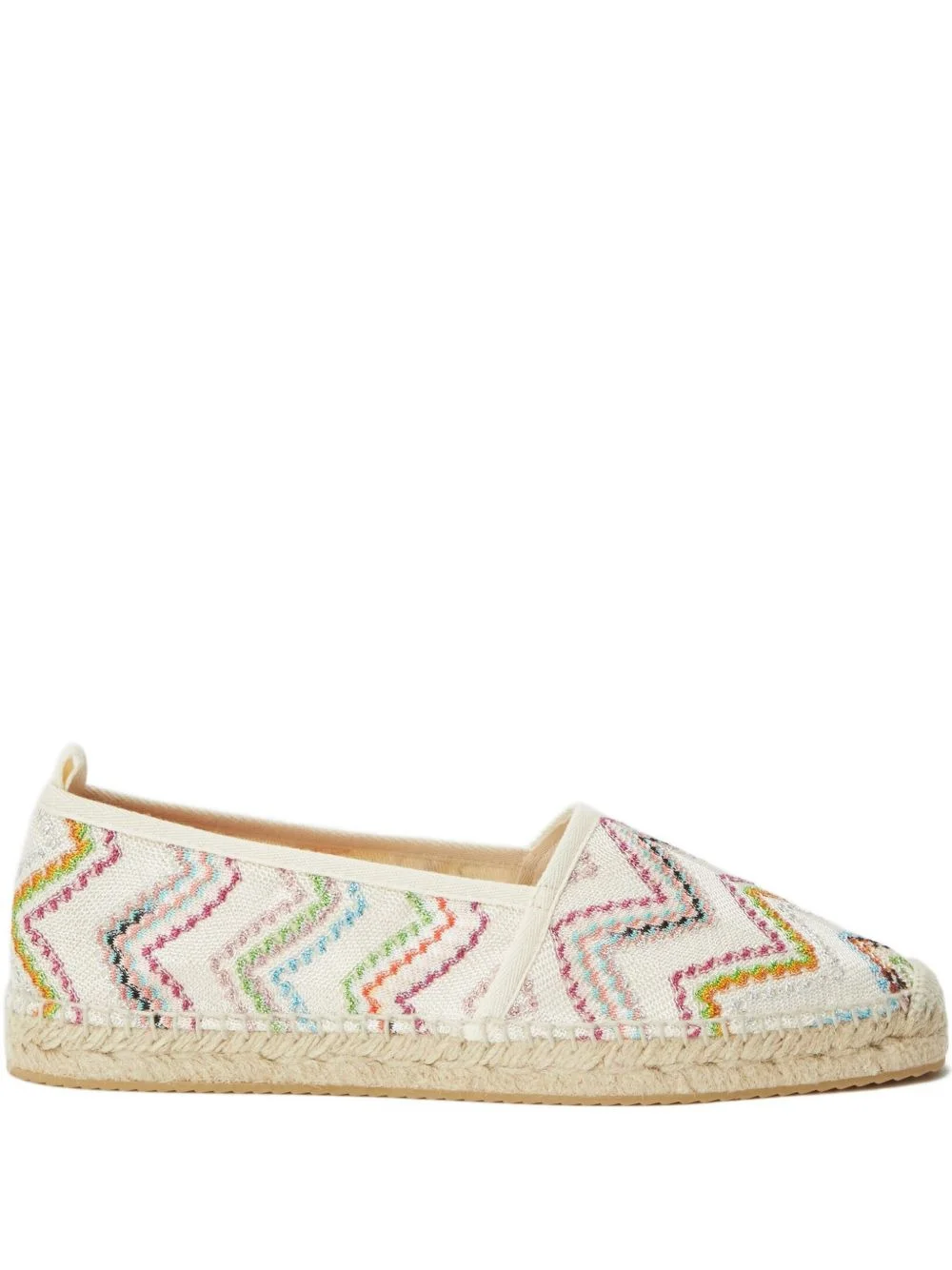 zigzag-embroidered espadrilles - 1