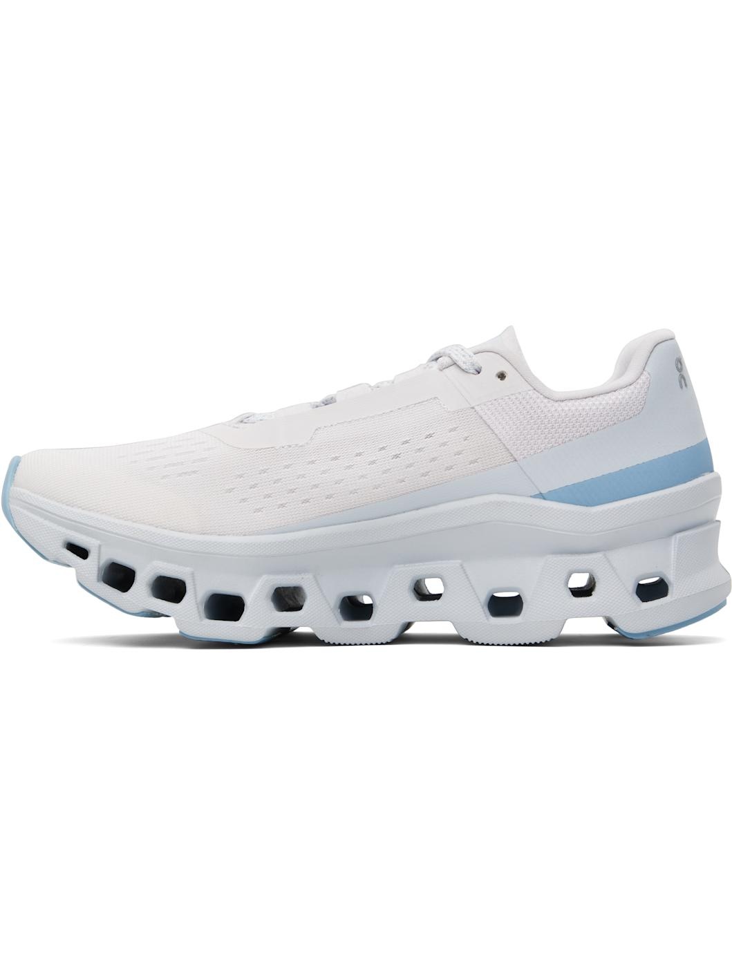 Off-White & Blue Cloudmonster Sneakers - 3