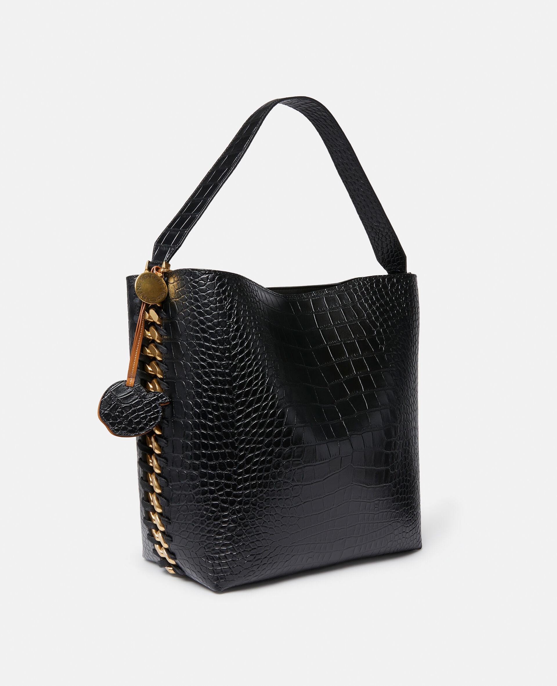 Stella McCartney Frayme Croc-Effect Embossed Tote Bag | REVERSIBLE 