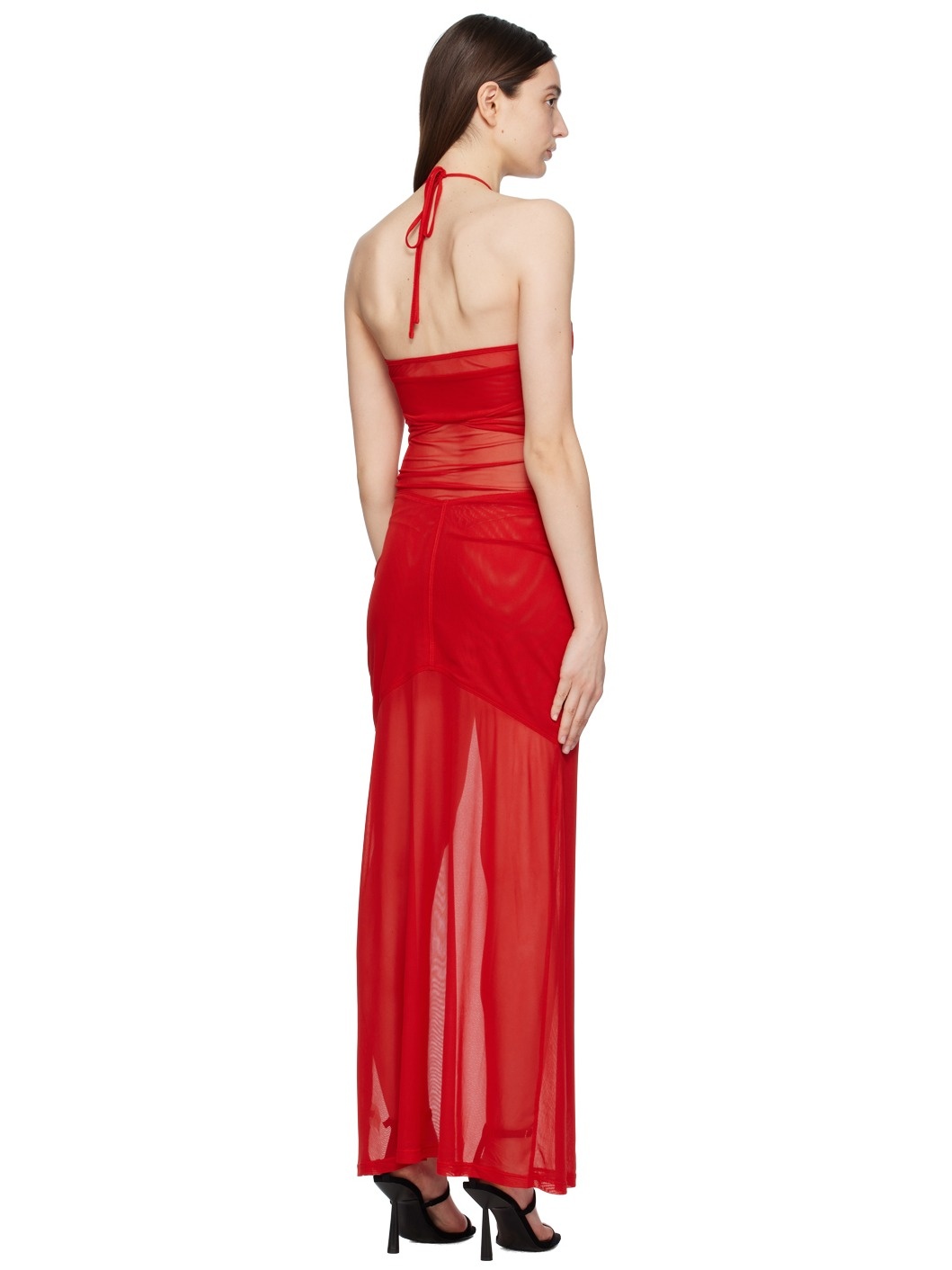 Red Serena Maxi Dress - 3