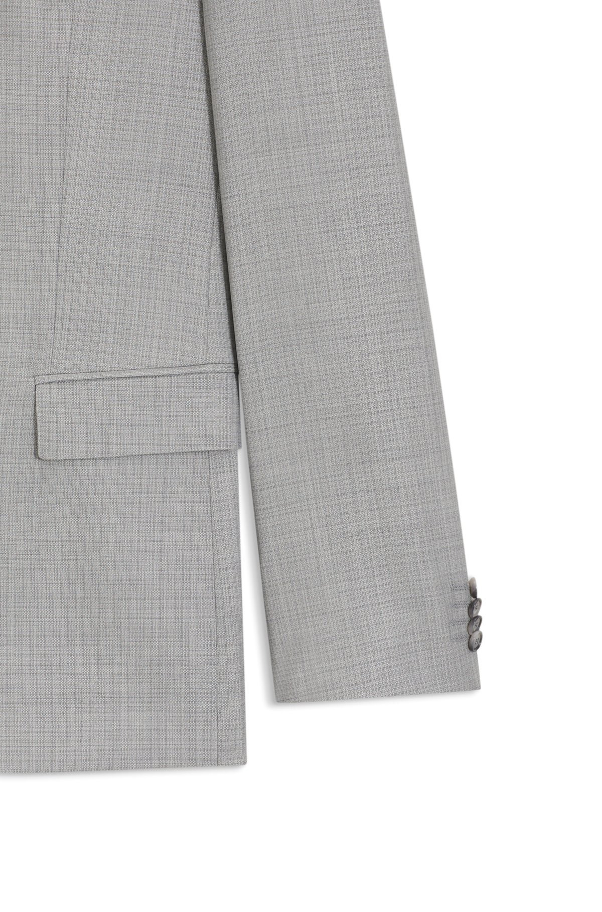 SLIM-FIT SUIT IN MICRO-PATTERNED VIRGIN WOOL - 9