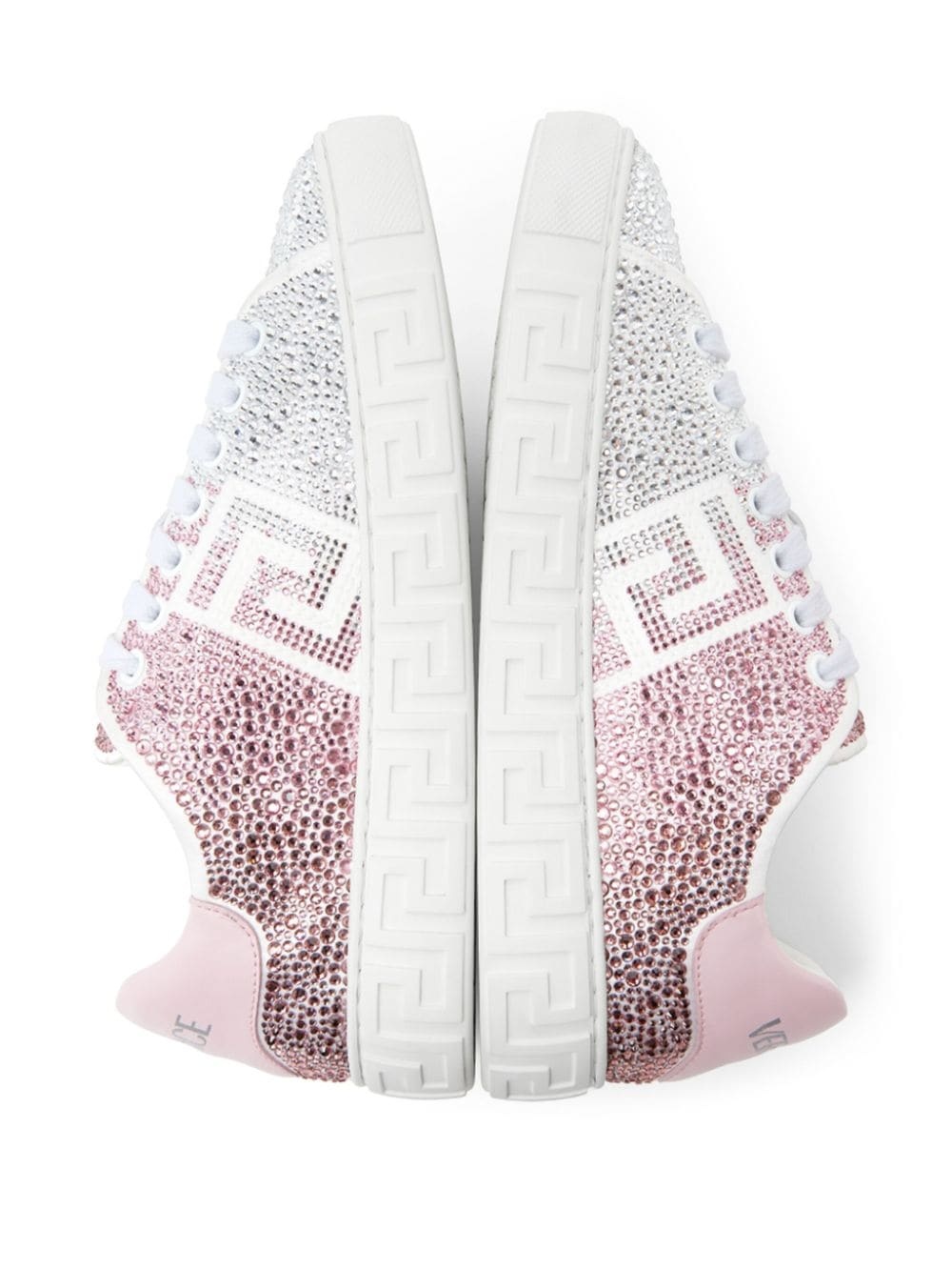 Greca crystal-embellished sneakers - 4