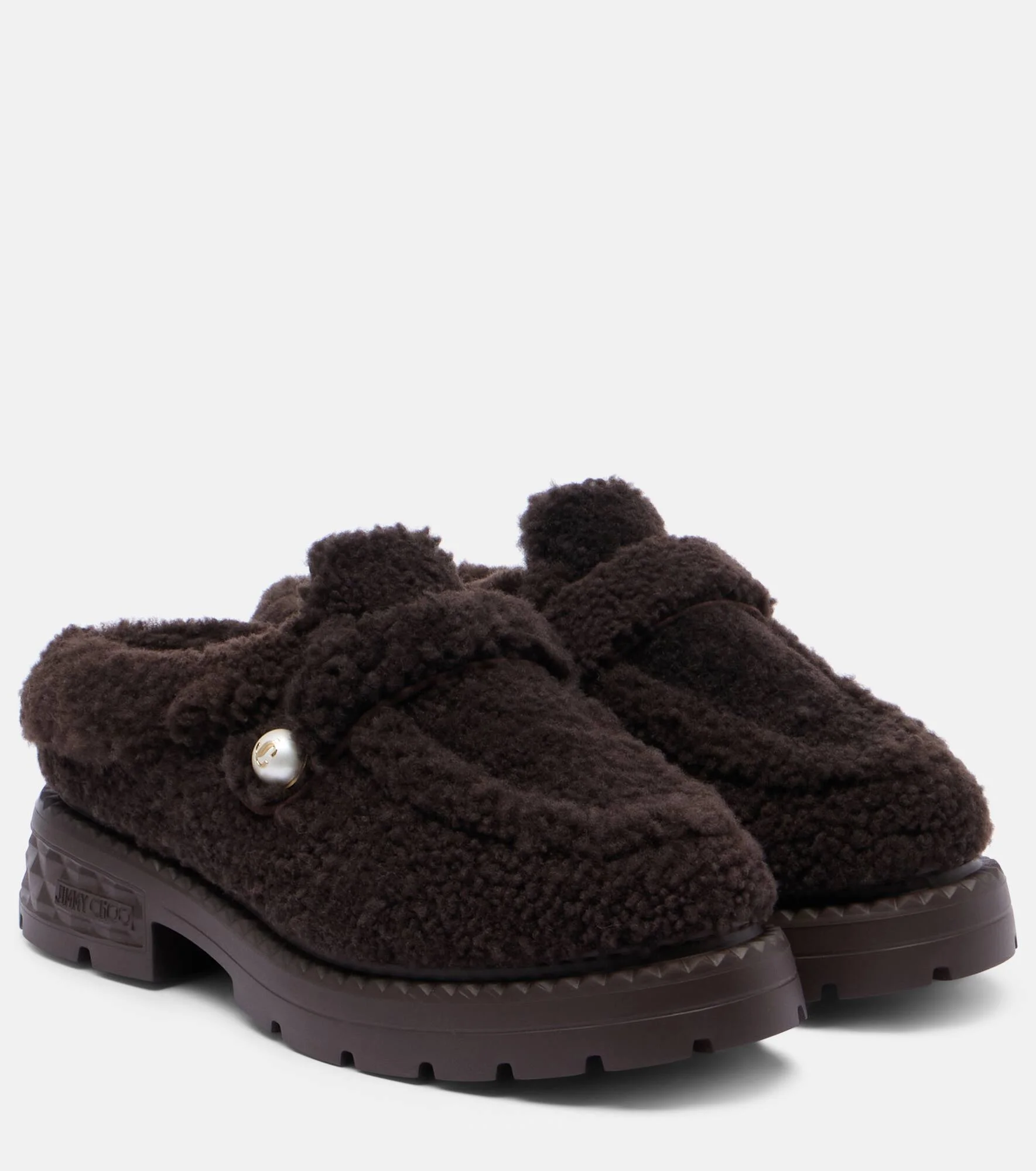 Shea shearling platform mules - 1