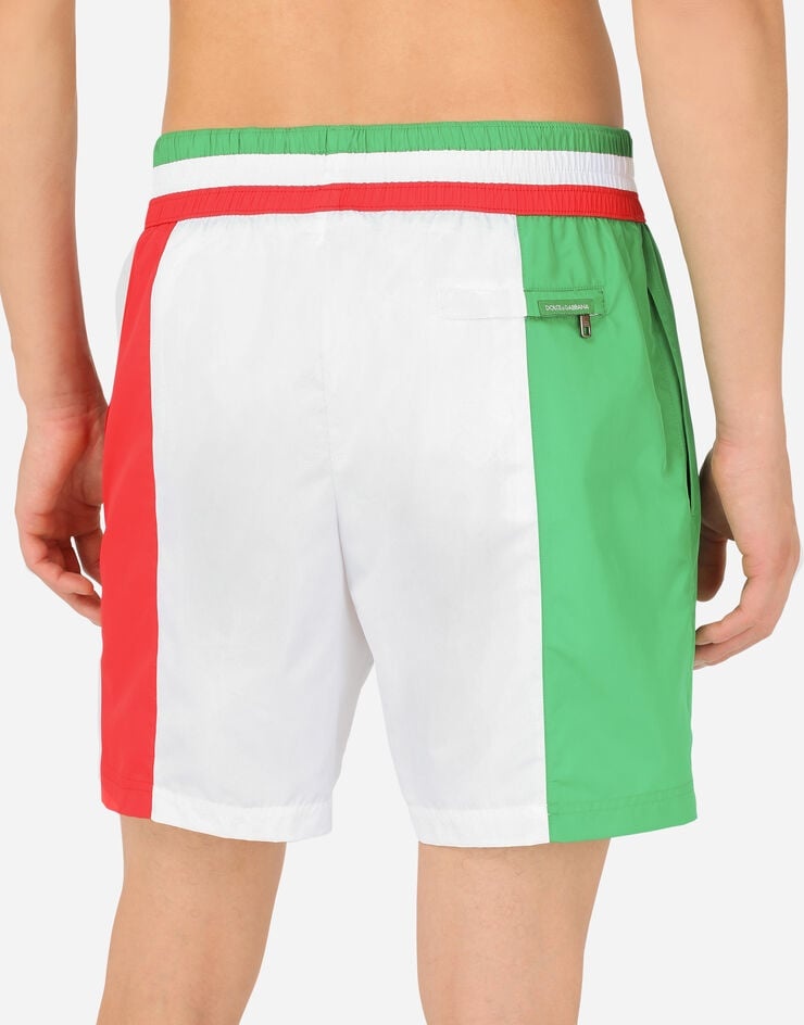 Mid-length swim trunks with Italy DG logo - 5