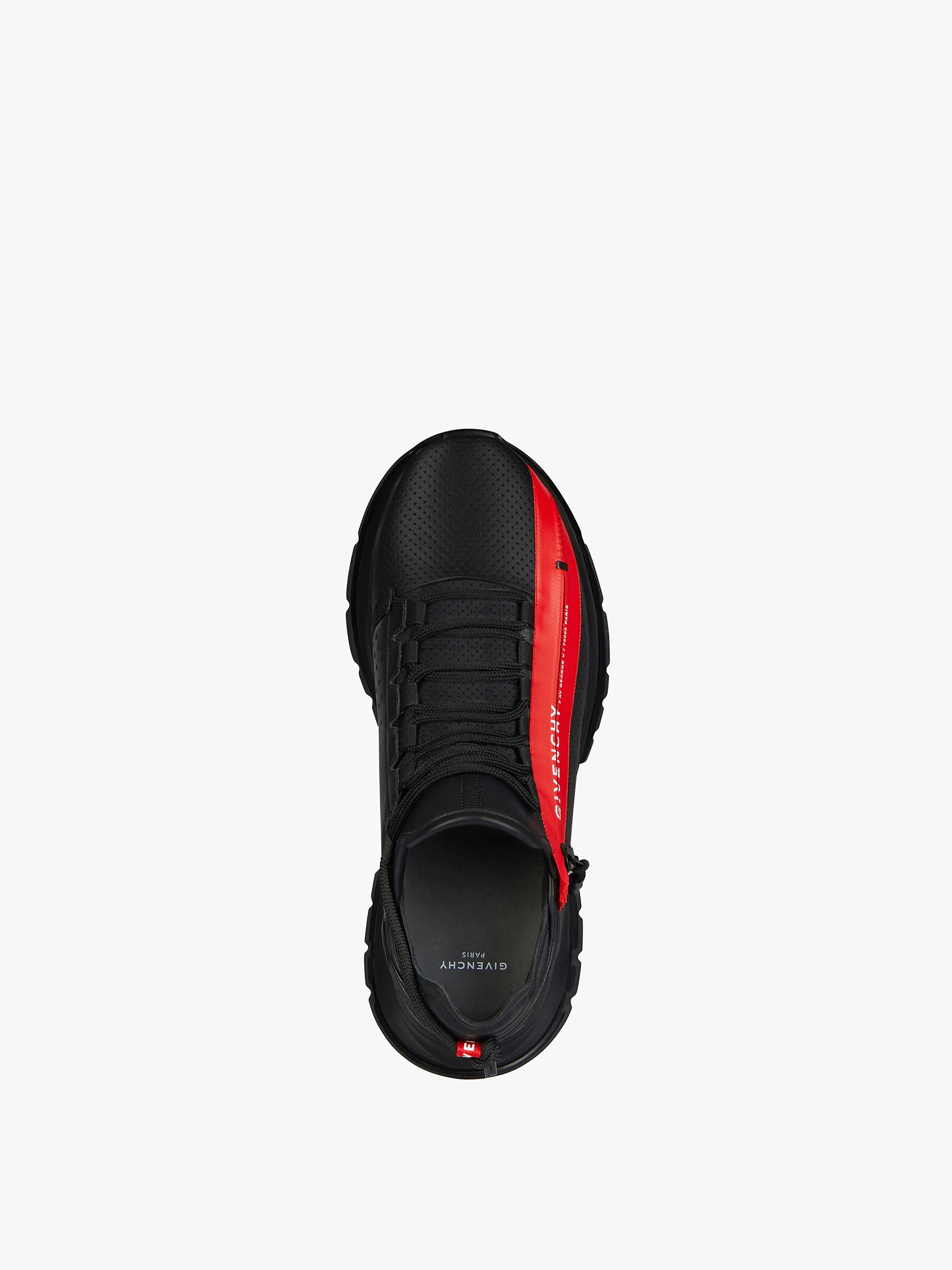 SPECTRE SNEAKERS IN PERFORATED LEATHER AND ZIP - 4