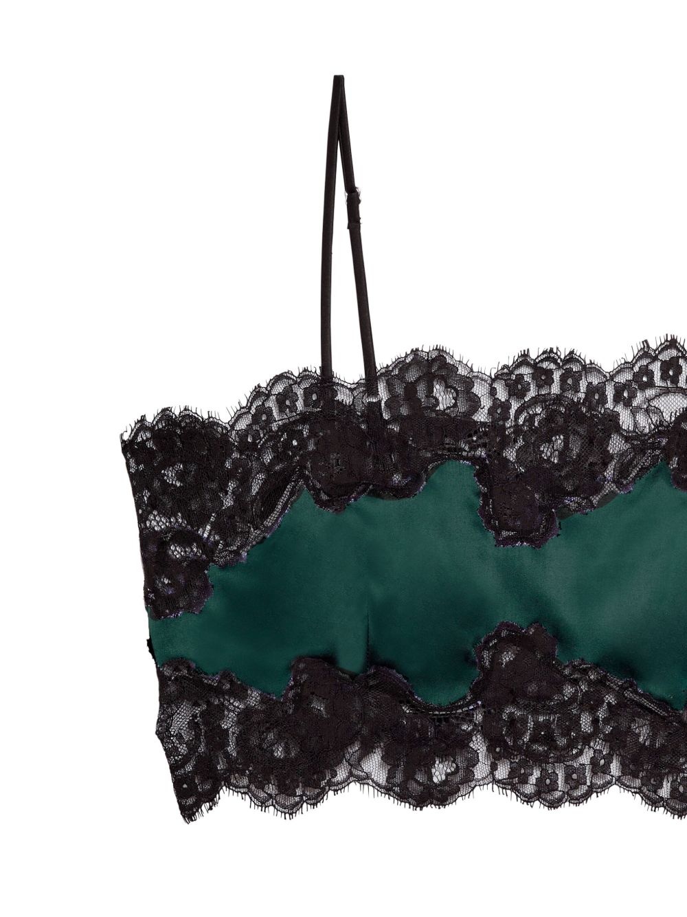 lace-trim top - 2
