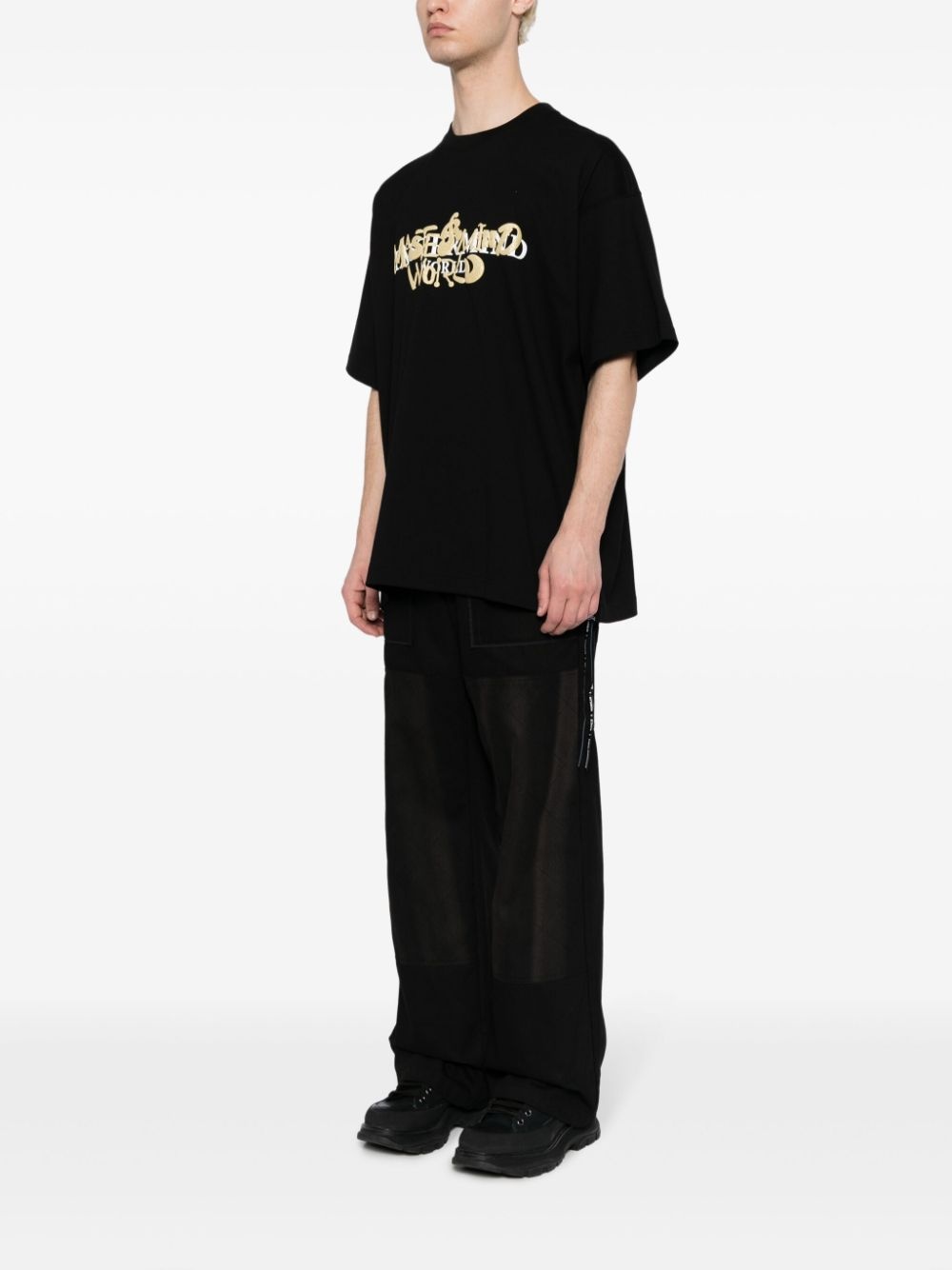 logo-print cotton T-shirt - 4