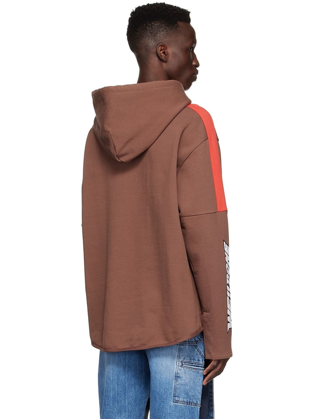 Brown Cotton Hoodie - 3