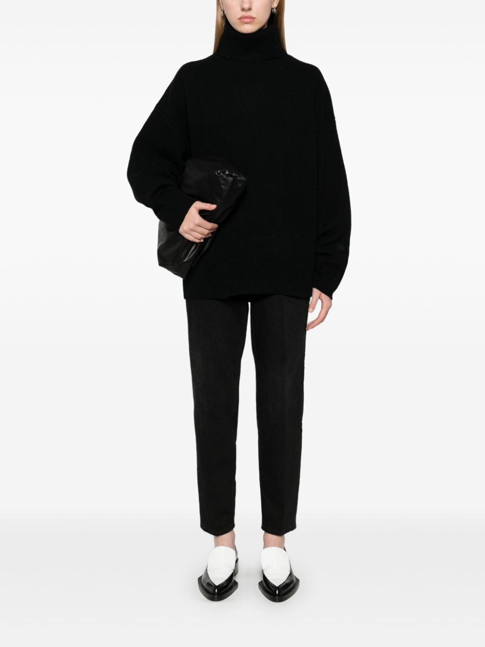 double-knit turtleneck sweater - 2