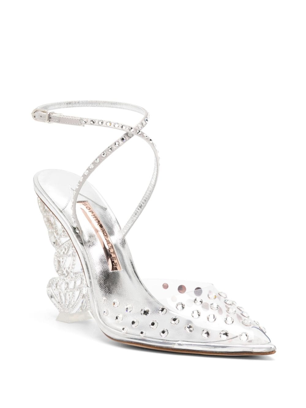 100mm Paloma crystal-embellished pumps - 2