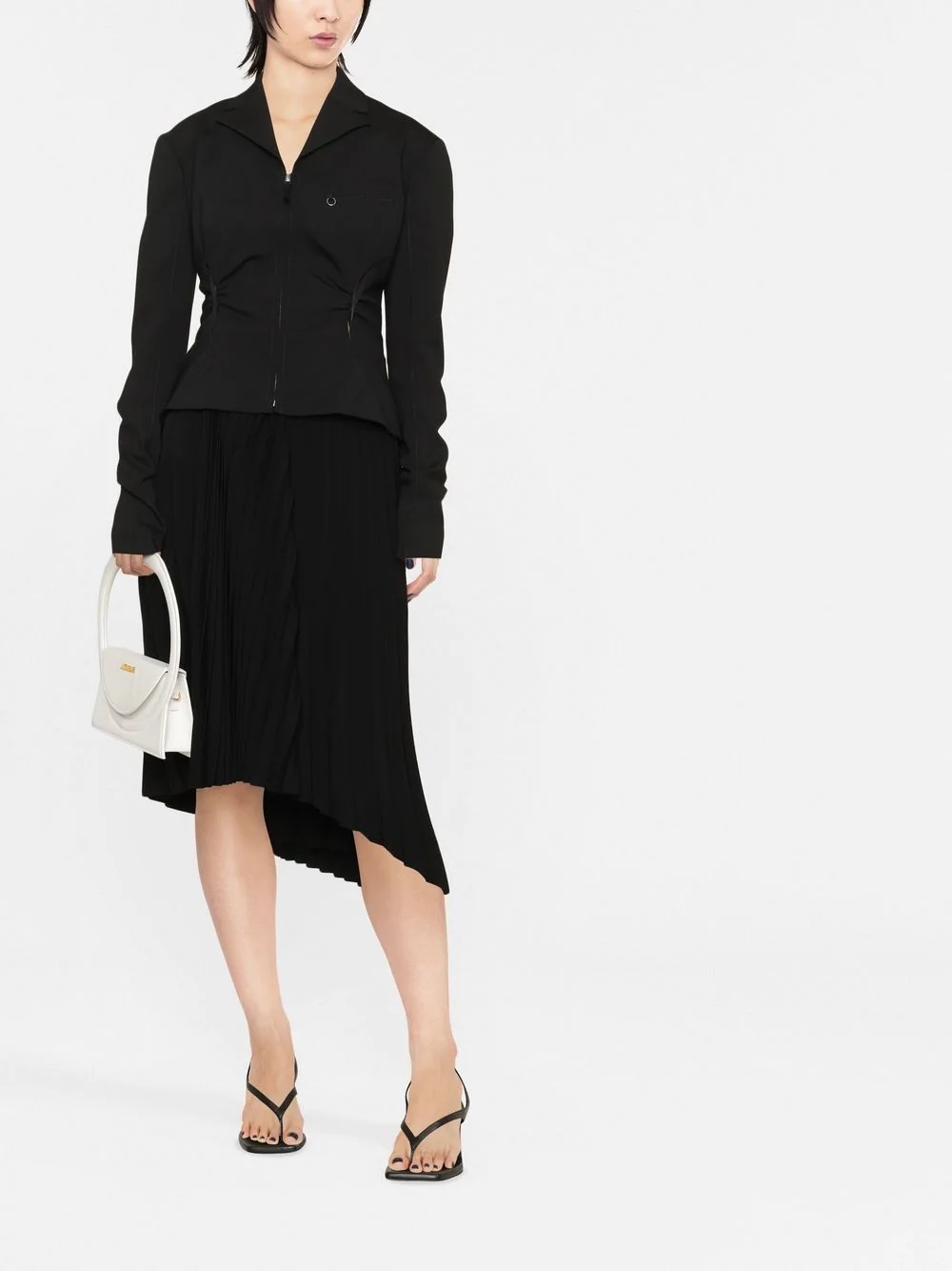 Neru cut-out zip-up fitted jacket - 2