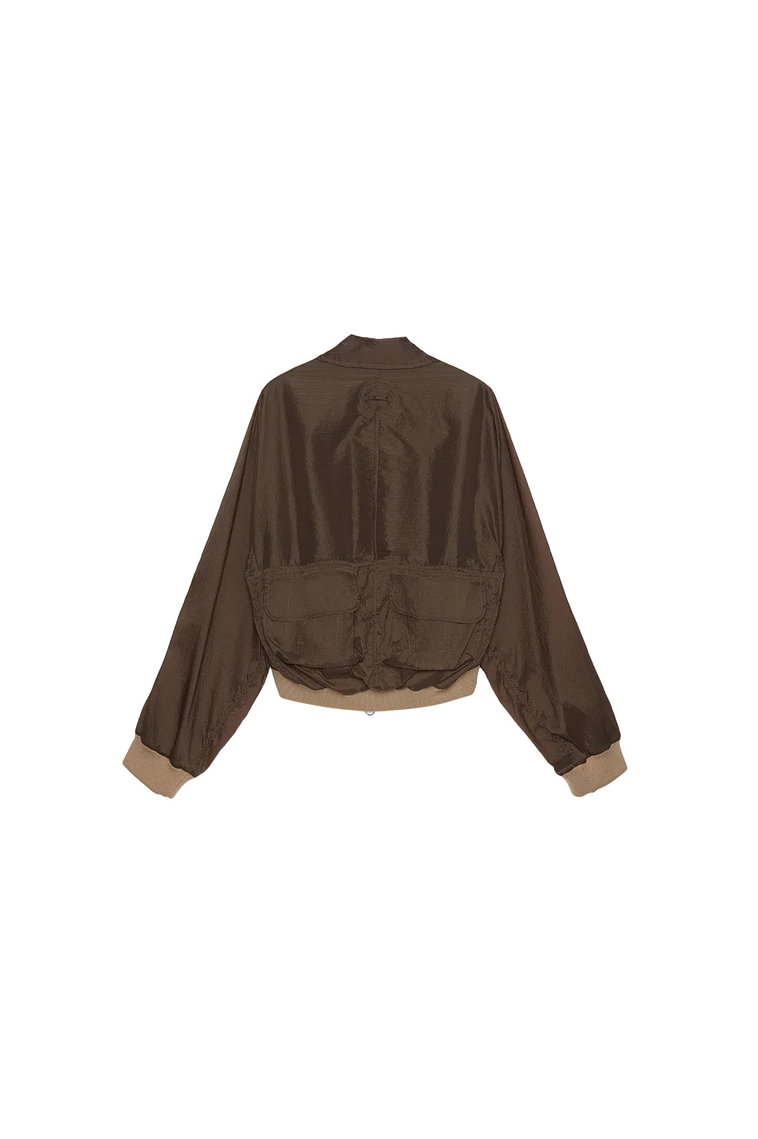 Edward Cuming Bottom Heavy Tech Bomber Jacket Brown - 2