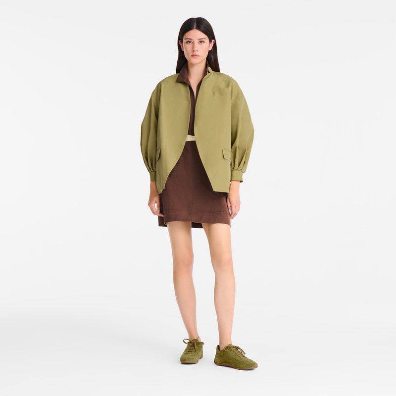 Longchamp Kimono jacket Pistachio - Technical taffeta outlook